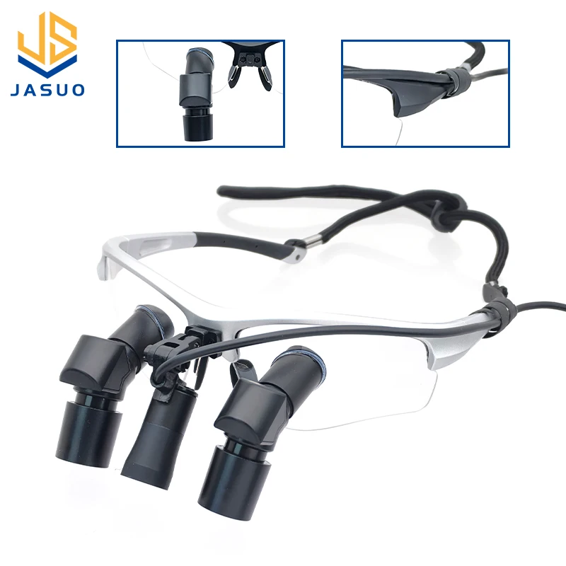 Dental Loupes LED Head Light Lamp 2.5X 3.5X Magnification Binocular Dentistry Surgical Magnifier Surgical Operation Head Light