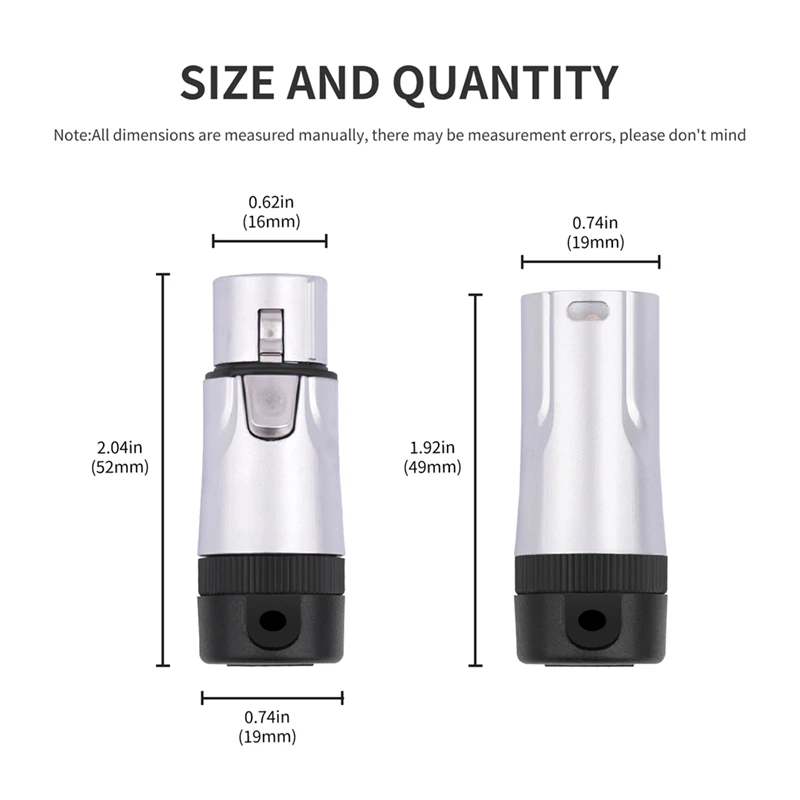 محول لحام الميكروفون XLR ، 3Pin مطلي بالذهب ، موصل لحام ذكر ، قابل للتعديل ، زاوية قائمة 90 درجة ، قابس صوت XLR