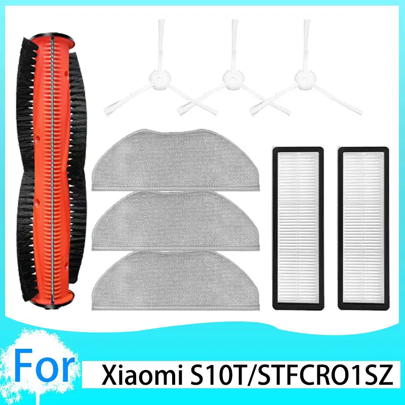 

Fit For Xiaomi S10T Robot Vacuum Cleaner STFCRO1SZ Spare Parts Main Side Brush Hepa Fliter Mop Replacement