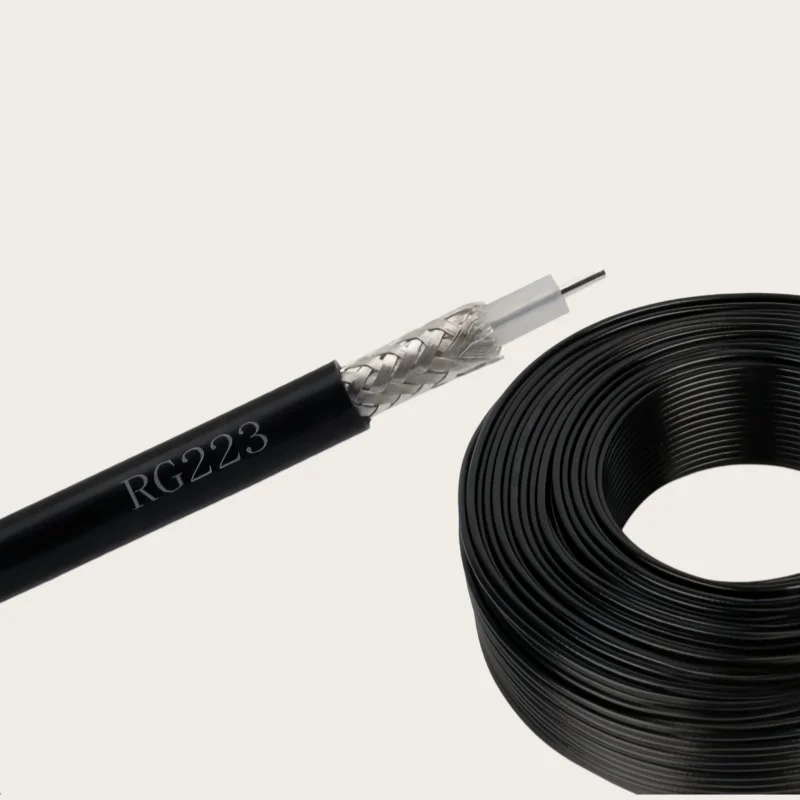 RG223 coaxial cable RF wire 50 ohm double-layer shielded silver-plated wire