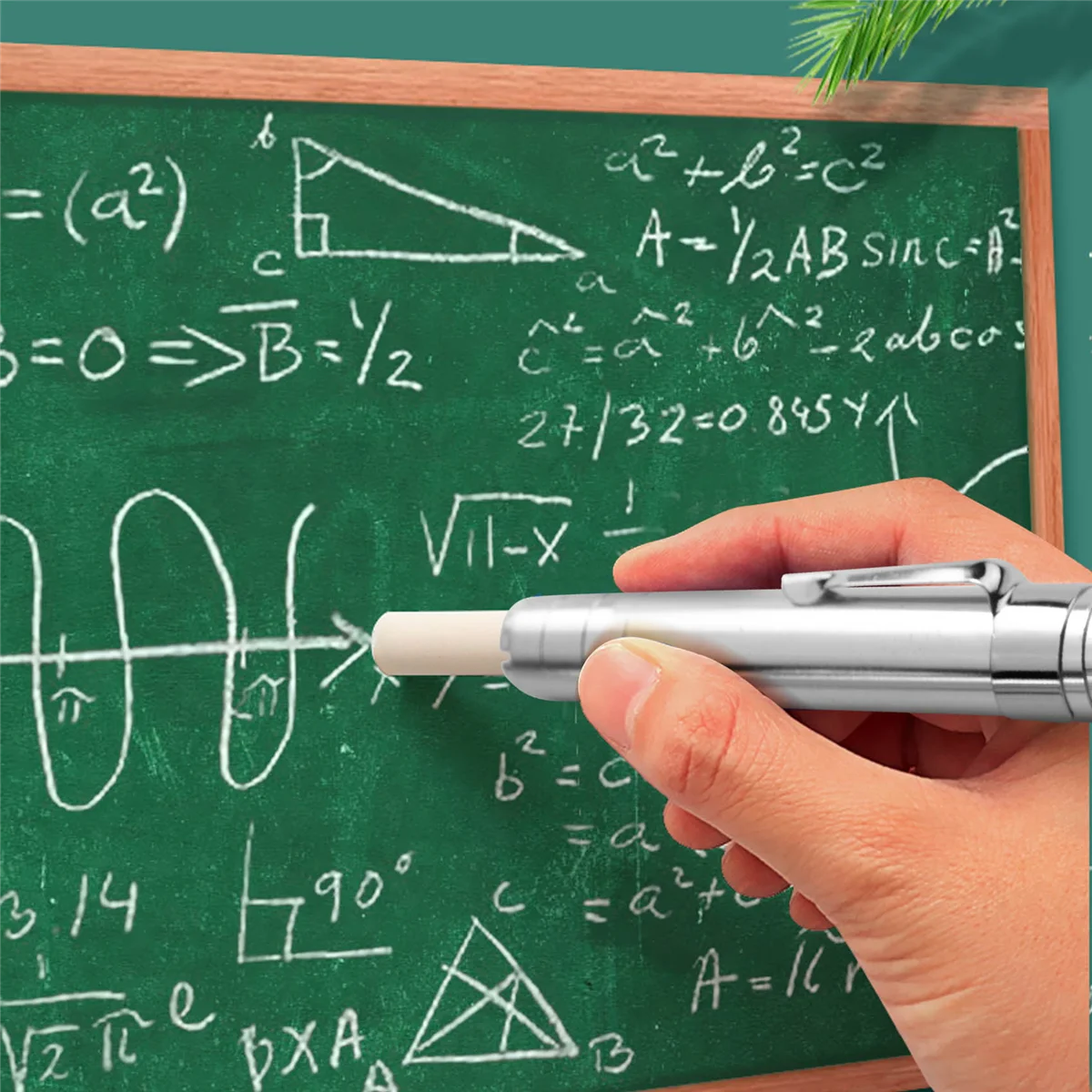 A03V 2 шт. серебряный держатель для мела из алюминиевого сплава