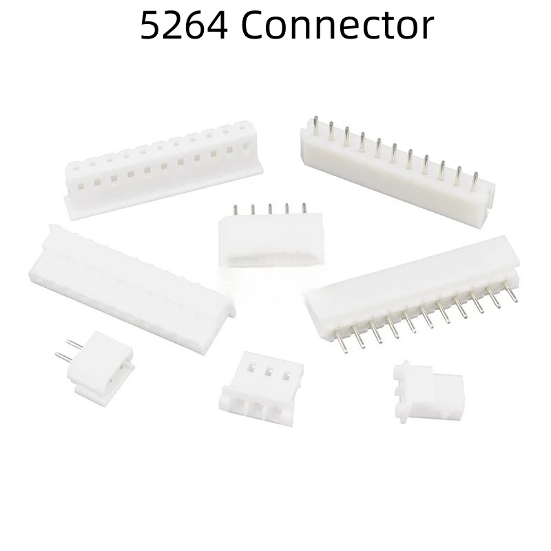 

20PCS 5264 Shell Straight/angled socket header 2.54mm pitch 2/3/4/5/6/7/8P connector LCP