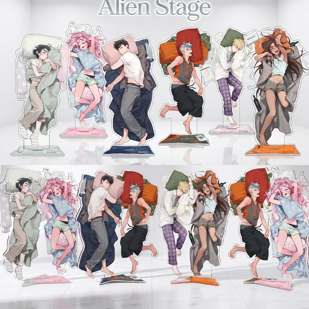 Alien Stage Mizi Sua Till Hyuna Ivan Luka 15CM Cute Anime Acrylic Stand Keychain Figure Desktop Decoration Model Collection Gift