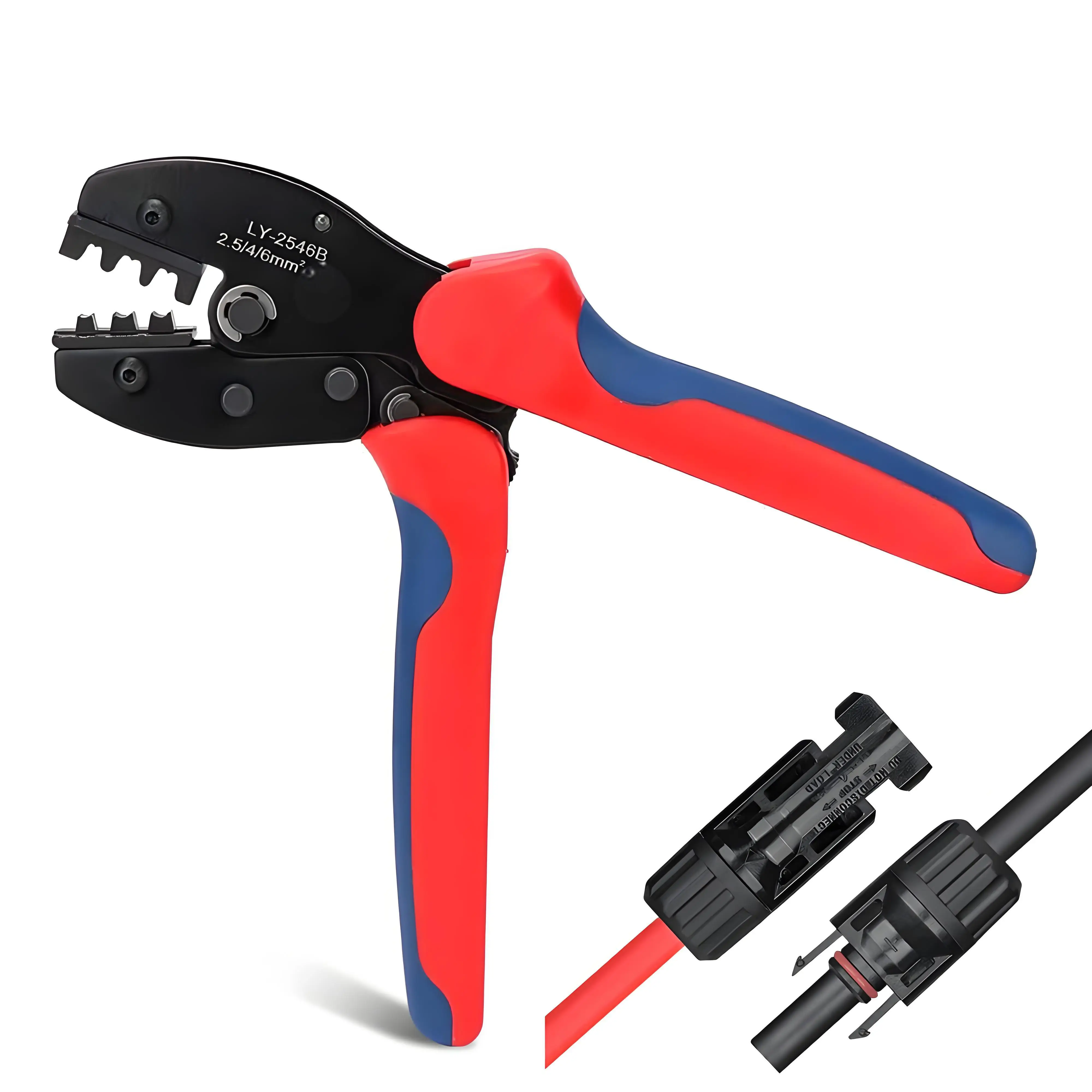 Solar Panel PV Terminal Cable Connector Crimping Plier Ratchet Crimper Tool For Typo Terminal LY-2546B
