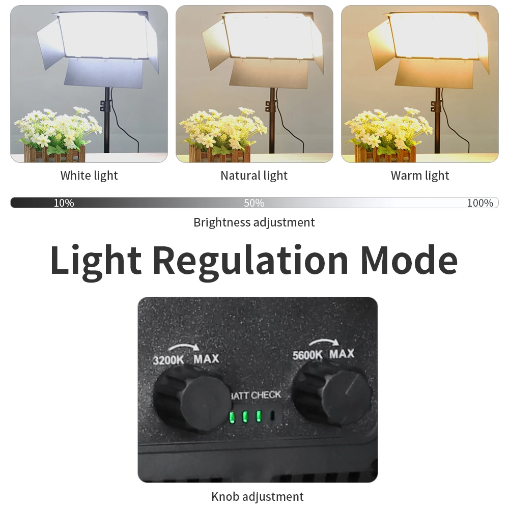 LED Fill Lamp Video Light Panel Bi-color 3200-6500K Photography Lighting Live Stream Tiktok Photo Studio Light With Tripod Stand