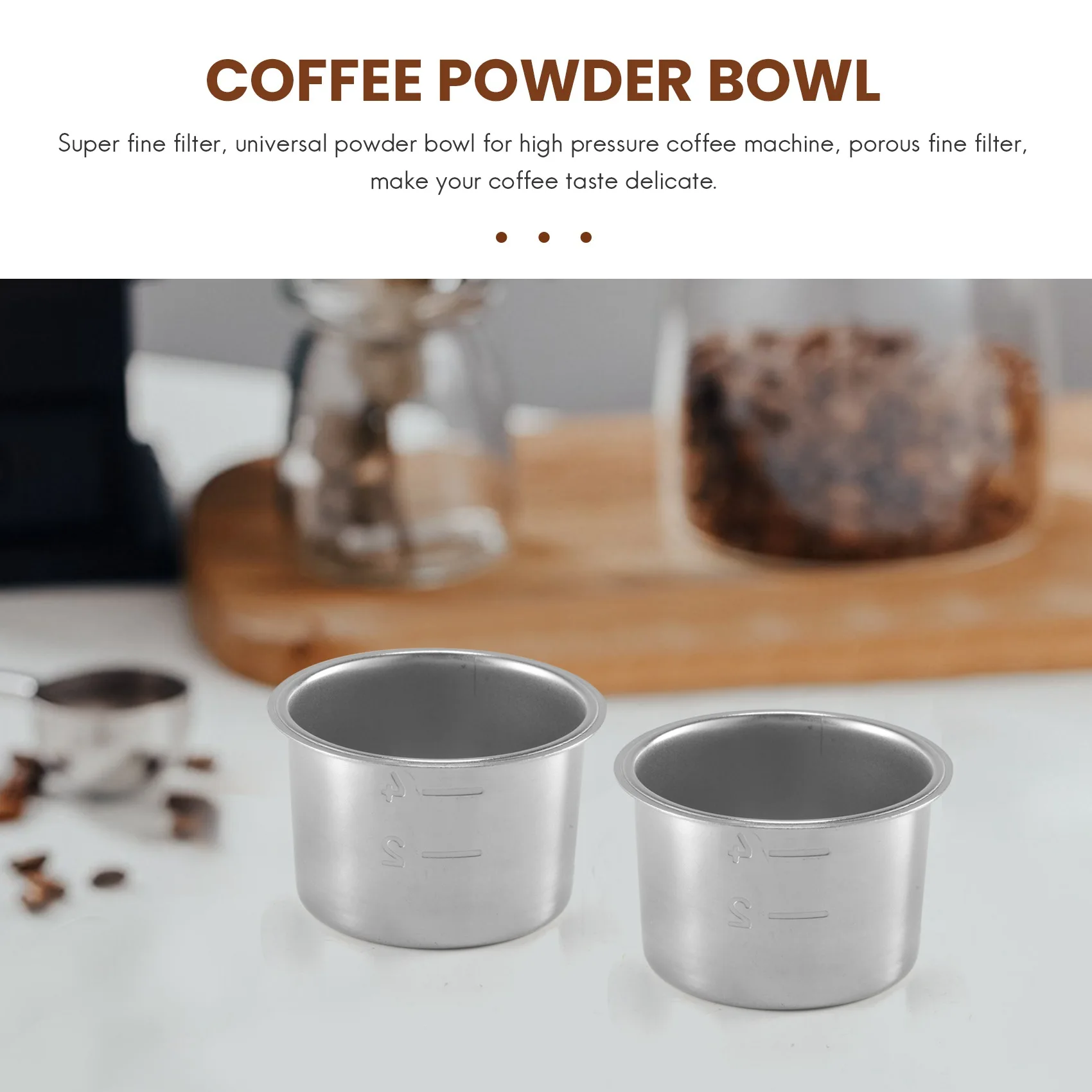 【~ New A20Z】2Pcs 51mm 4 Cups Filter Replacement Filter Basket for Coffee Bottomless Portafilter for EC680/EC685 Espresso