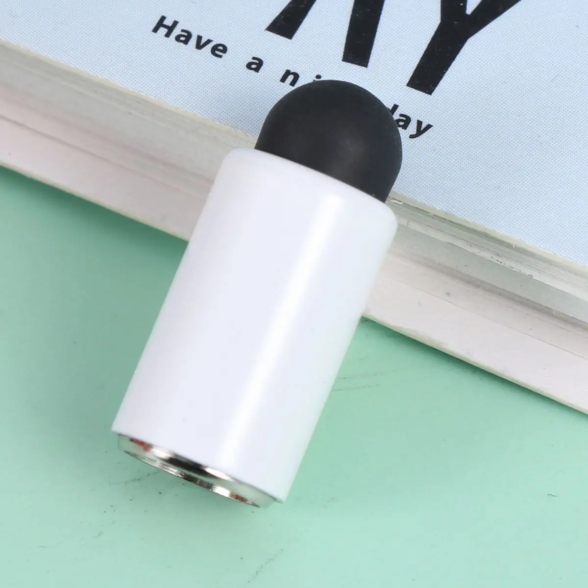 Capacitive Stylus Pen Cap Durable Premium Material Touchscreen Devices Compatible White Protective Cover Replacement Tip Pencil