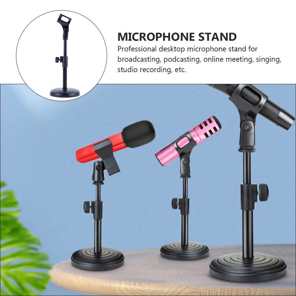 

Lifting Microphone Stand Desktop Holder Flexible Angle Adjustment For Broadcasting Podcasting Online Meeting Studio