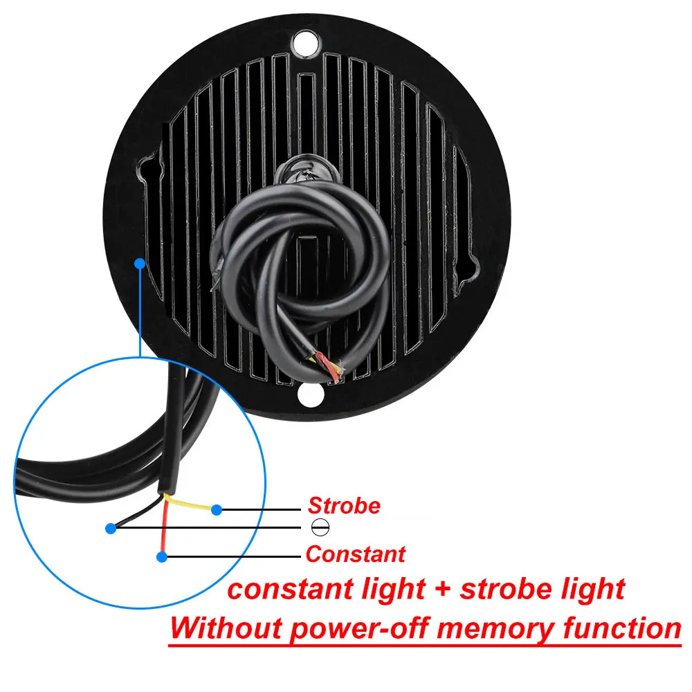 2pcs Led Strobe Warning Light Strobe Grille Flashing Truck Lamp Amber Traffic Light 12V 24V Round Car Light Side Maker Lights