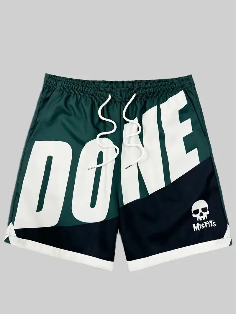 

The 2025 summer new men's shorts are casual sporty comfortable soft and breathable with 3D letter pattern printing
