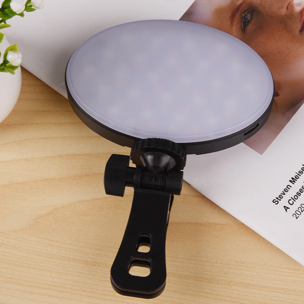 Mini Selfie Fill Light Clip For Mobile Phones Computers On LED Lights 4000mAh Rechargeable monocolour Modes Brightness Fill lamp