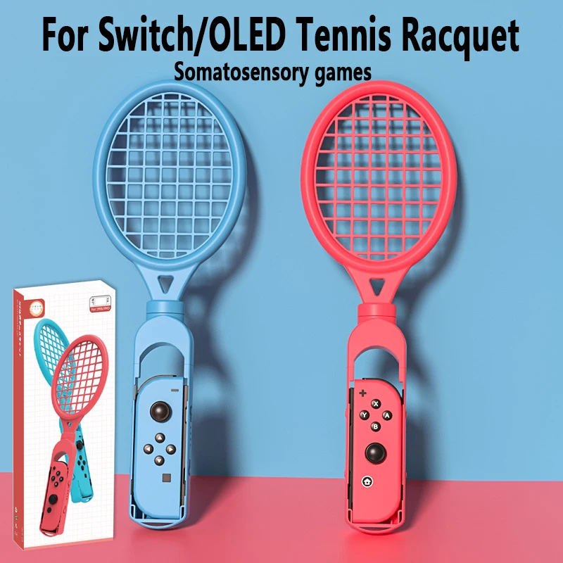 2 adet tenis raketi için Nintendo anahtarı/anahtarı OLED Joy-Con denetleyici bilek kayışı Mario tenis raketi kavrama oyun aksesuarları için