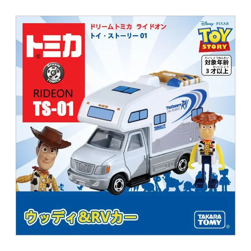 TAKARA TOMY Tomica Disney Cartoon Toy Story Action Figures Woody Buzz Lightyear Space Ship Diecast Cars Model Gifts for Children