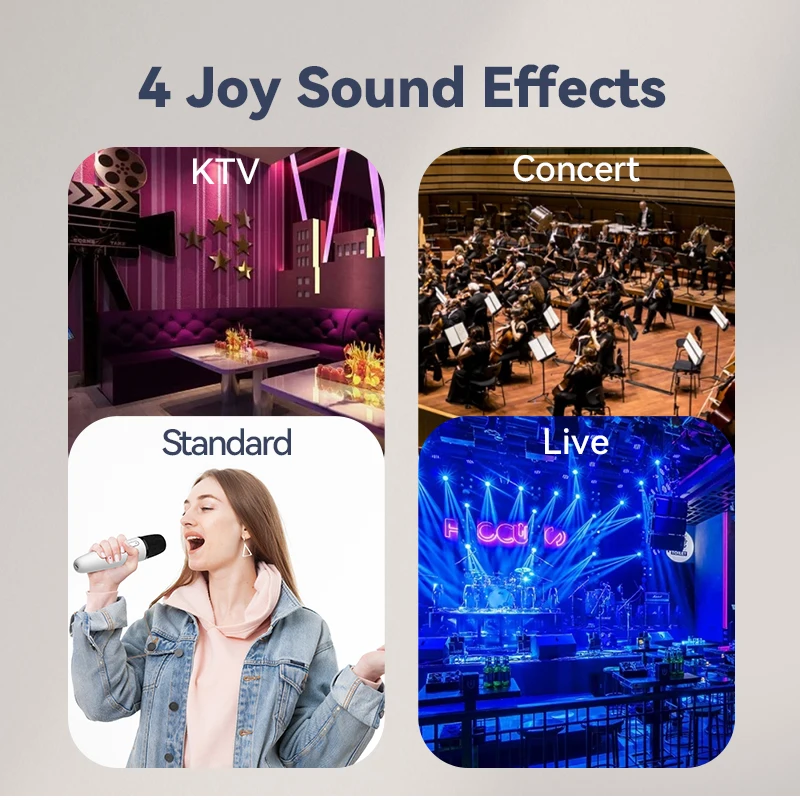 T1-카라오케 마이크, USB-A 및 USB-C 수신기가 있는 충전식 카라오케 마이크, 플러그하여 사용, 페어링 필요 없음
