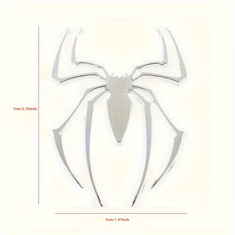 1pc Universal 3D Metal Spider Shape Car Stickers Chrome Badge Auto Emblem Decal Car Styling Decoration Auto Exterior Accessories