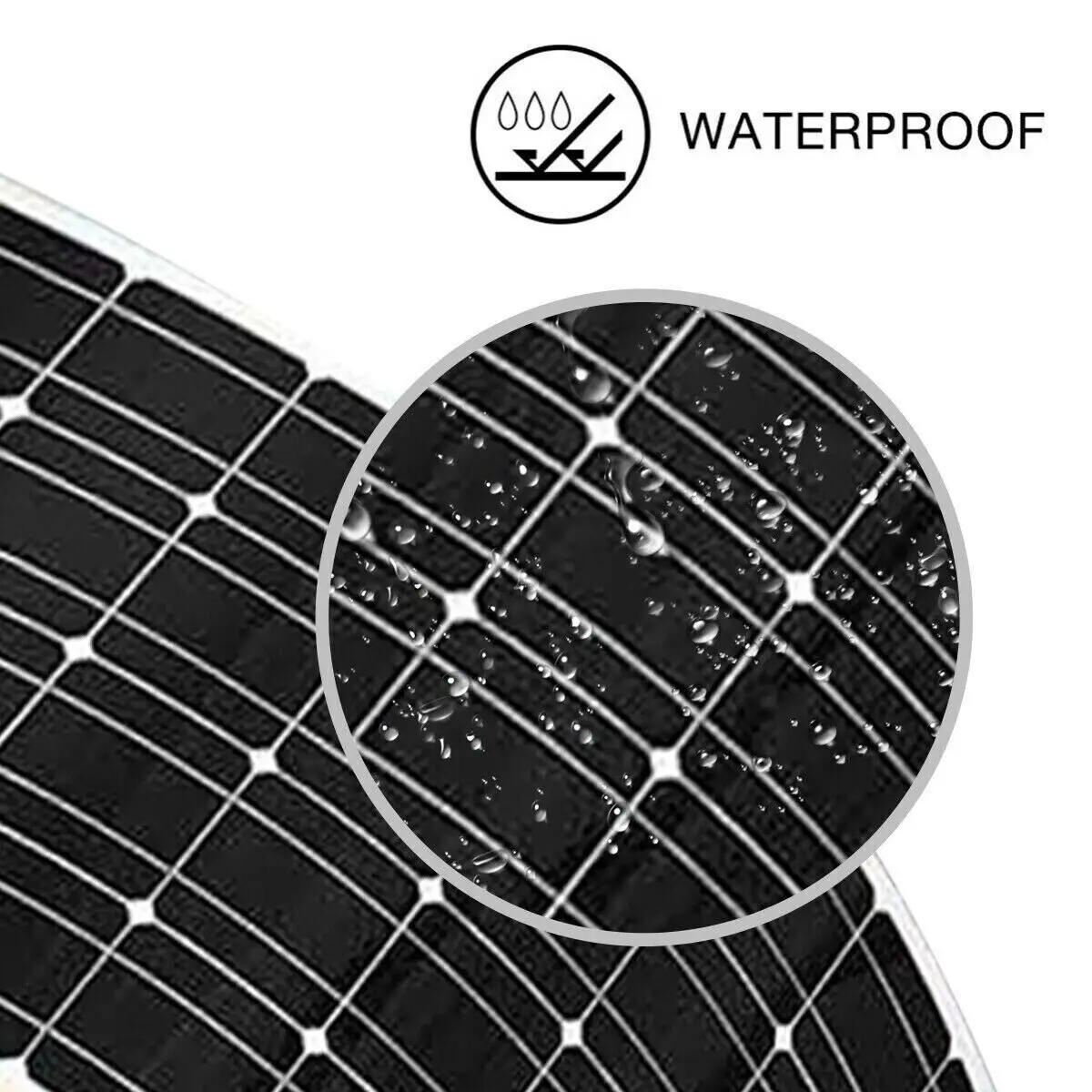 Flowatt 40W Flexible Solar Panel 18V System Battery Charger with PV Connector for Camping RV Optional Power 30A Solar Controller