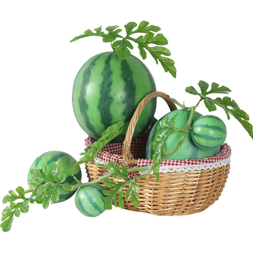 

fake Fruit props Home hotel restaurant Shop Store festive decorations faux Artificial Watermelon Simulation fruit model