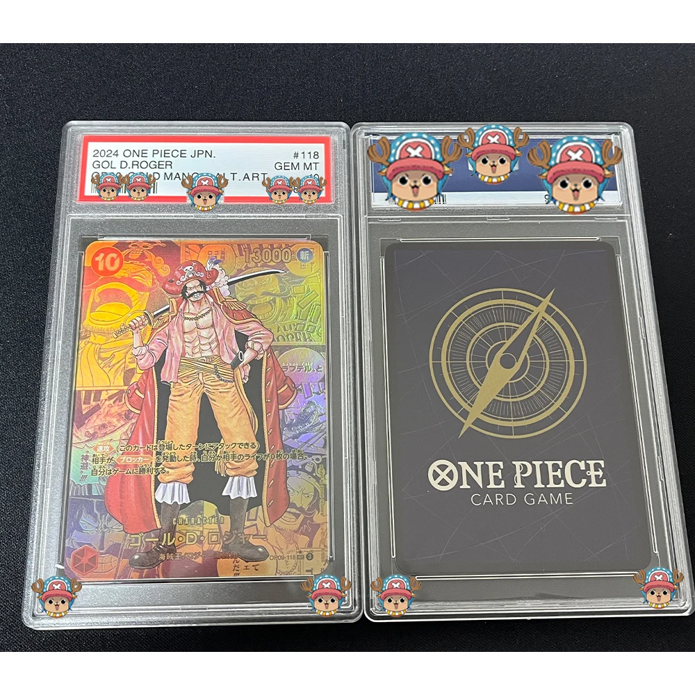 OPCG Graded Collection Card 2004 JPN.OP09 MANGA ALT.ART MONKEY D.LUFFY SHANKS GOL D.ROGER GEM MT 10 Cards Flash Kids Gift