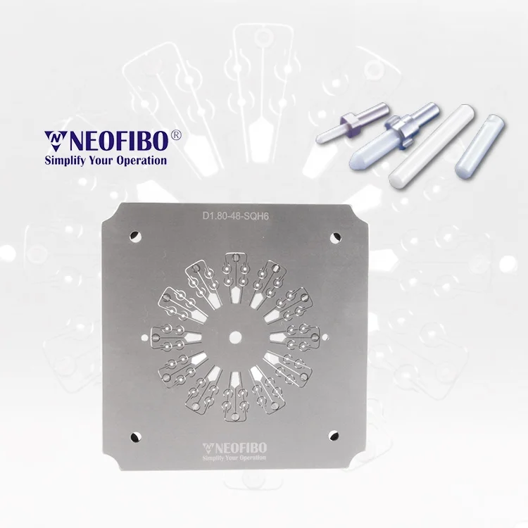 LC LSH Four Corners Pressurized Holder Jig Fiber Ferrule Polish Jig Fiber Optic Foursquare Pressure Polishing Fixture