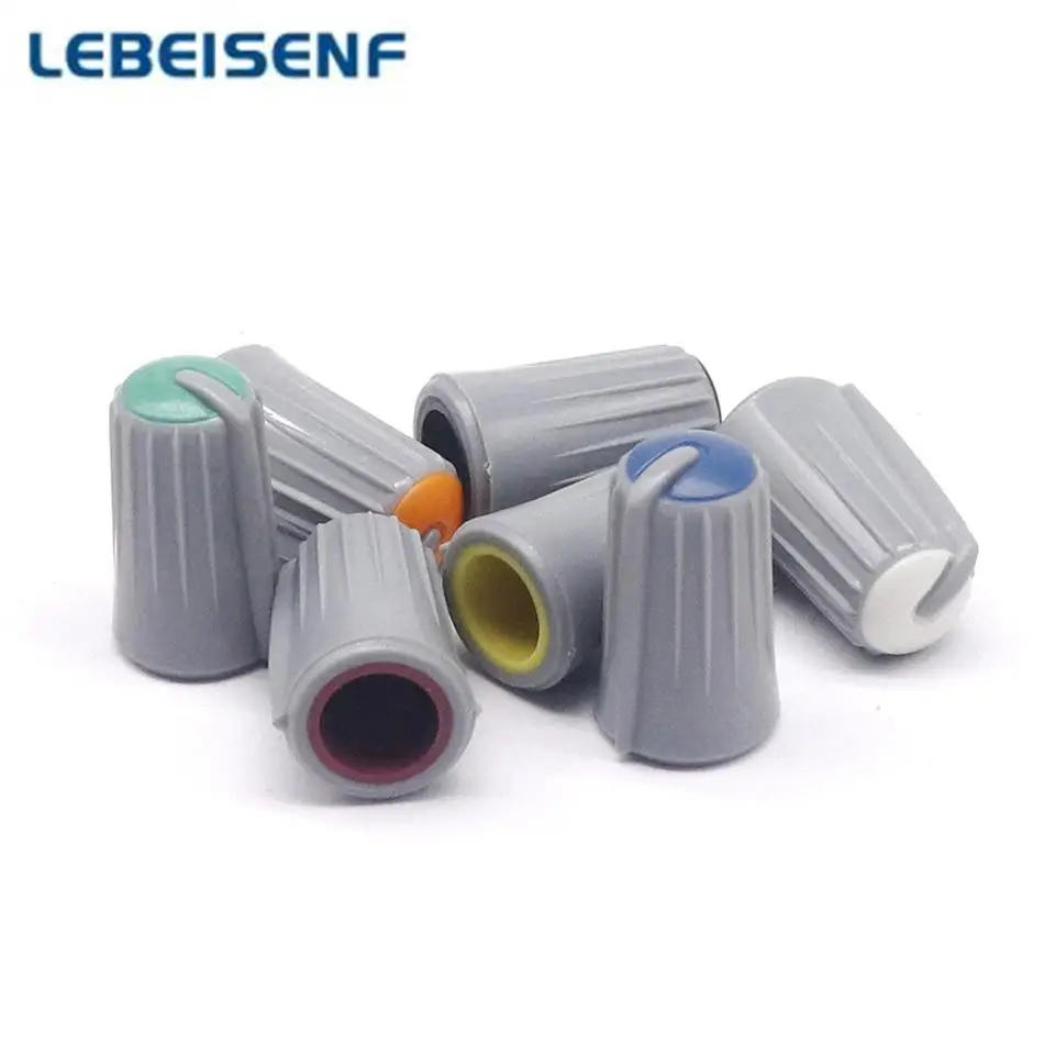 Perilla de potenciómetro MEZCLADOR PARA MACKIE 1604-VLZ3 1402-VLZ3, tapa de orificio D/medio eje giratorio de potenciómetro, perillas de fader, 60 piezas