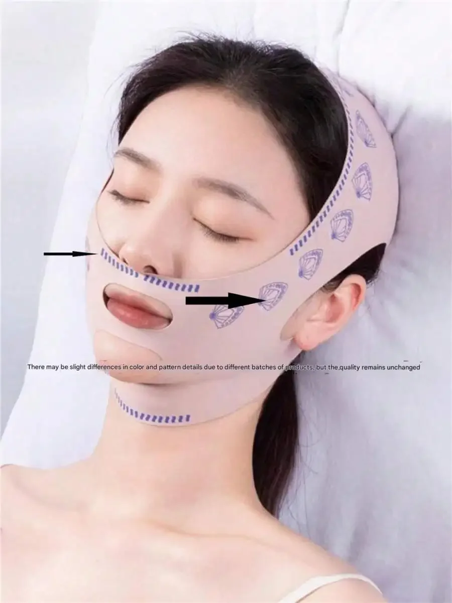

V Shape Face Contouring Bandage Lift Mask For Double Chin Nose Line Firming Day Night Use
