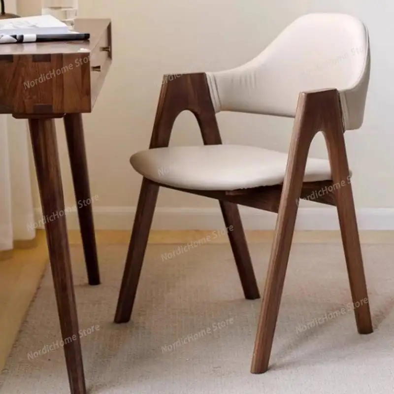 

Backrest Stylish Dining Chairs Designer Cushion Luxury Kitchen Nordic Chairs Dining Room Wood Modern Sillas Comedor Furniture