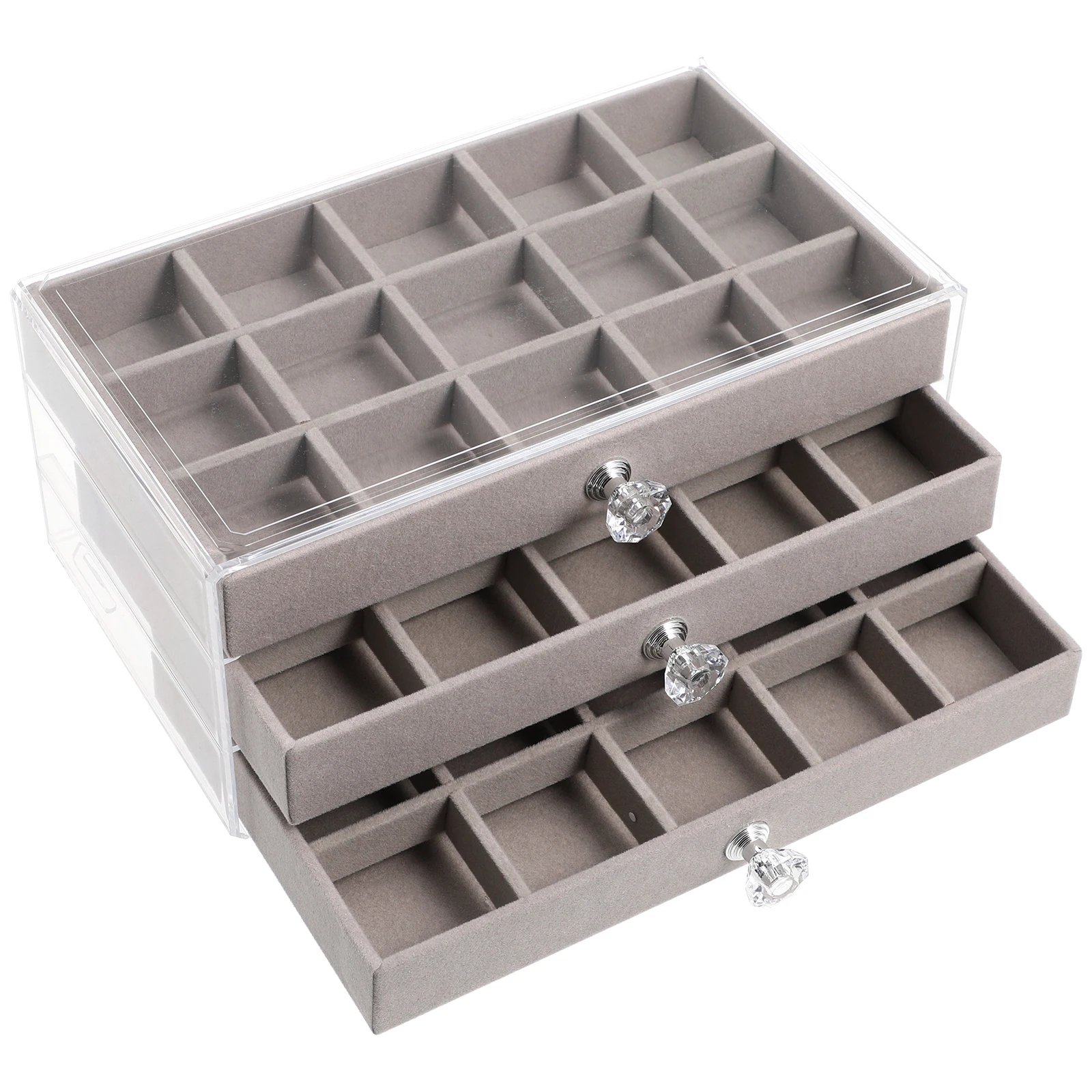 

Elegant Jewelry Storage Box Multi-Layer Acrylic Organizer for Bracelets Pendants Brooches Hairpins Desktop Jewelry Holder Case