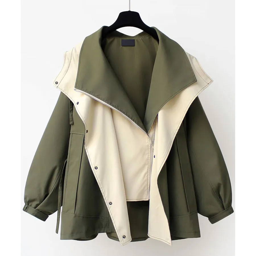Autumn Winter Female Large Size 4XL Jacket Korean Women Workwear Outwear Lady Fashion Short Windbreaker Coat