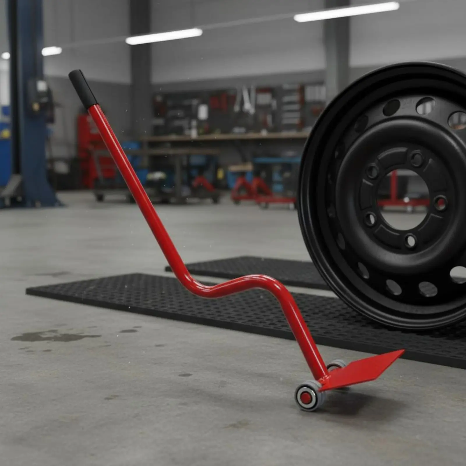 

Эргономичный инструмент для снятия шин из закаленной стали с эргономичной ручкой для автосервиса, долговечный, экономящий силы, для подъема борта шины