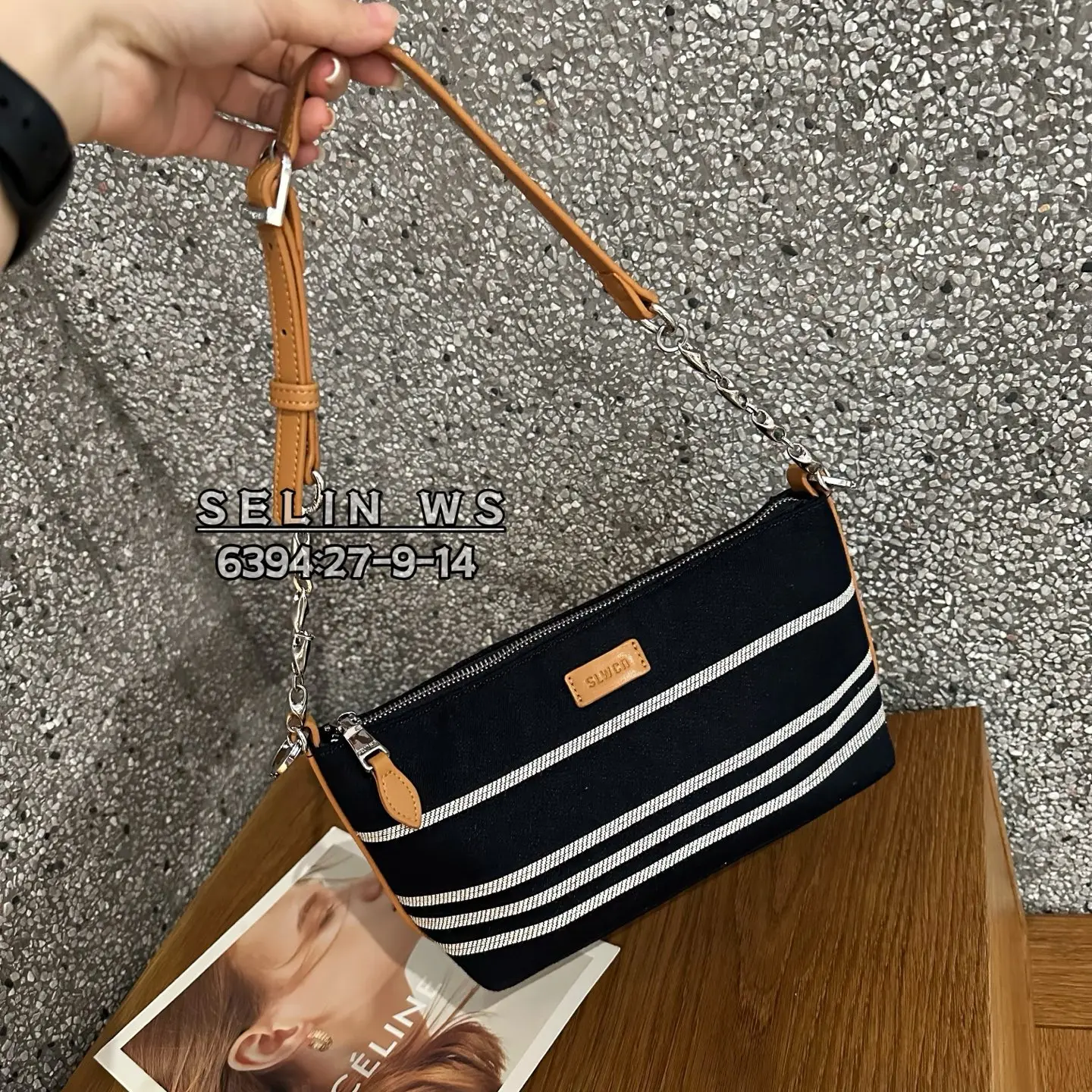 damebb-korean-style-canvas-underarm-phone-bag-2026-new-fashion-versatile-single-shoulder-slant-cross-stripe-small-square-bag