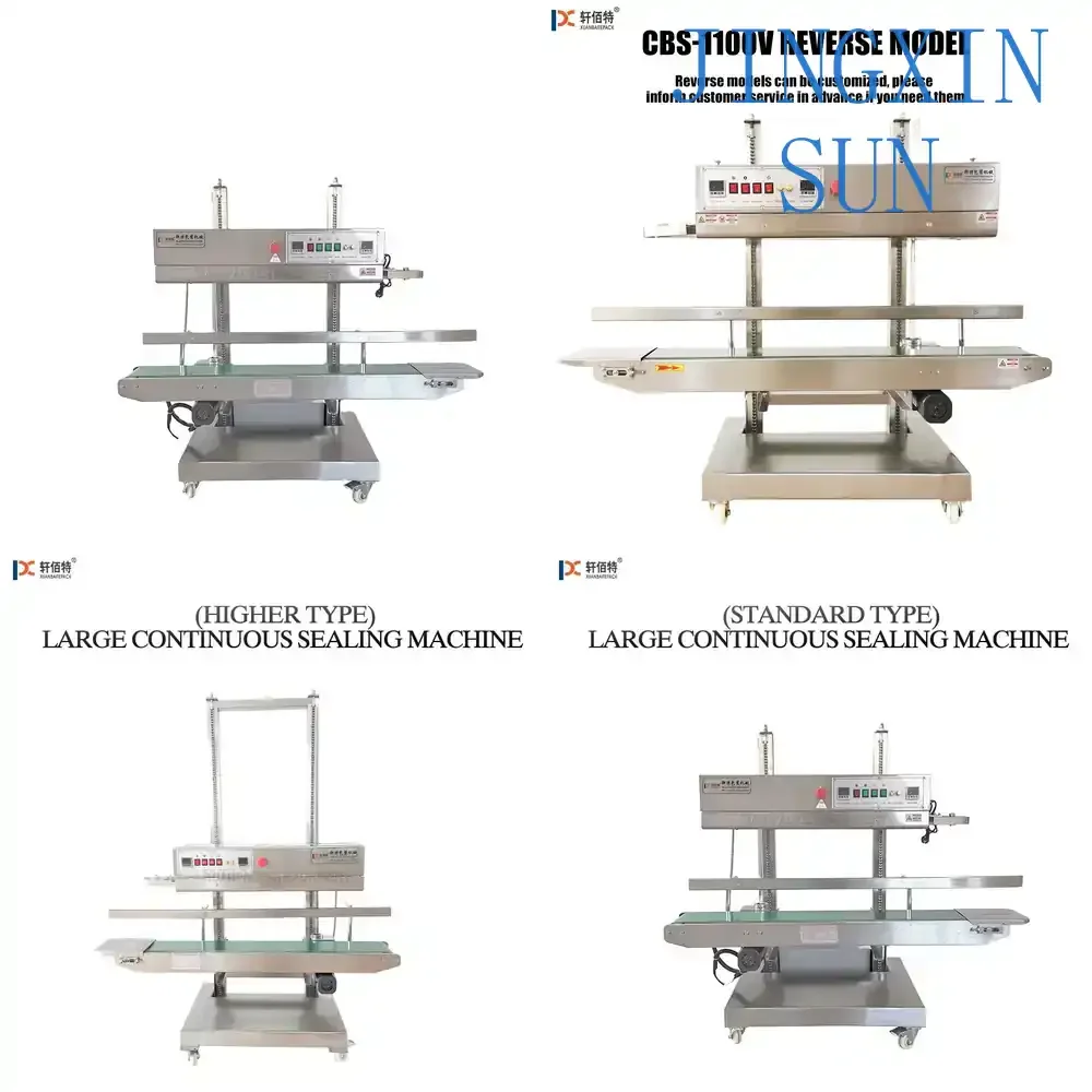 Vertical Big Bag Sealing Machine for CBS-1100V Vertical Continuous Band Sealer Packaging Machinery Industrial Sealing
