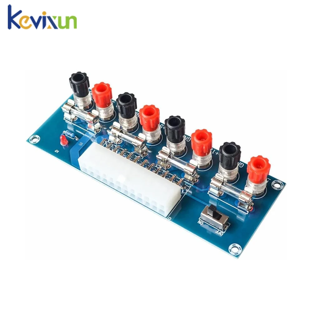 XH-M229 PC de escritorio chasis alimentación ATX transferencia a placa adaptadora módulo de salida de circuito de fuente de alimentación Terminal de salida de 24 pines 24 pines