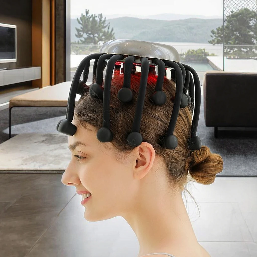 

Automatic Deep Tissue Muscle Percussion Massage Head Massager Fascia Comb for Relaxation