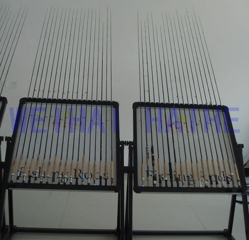 aluminium fishing rod display rack