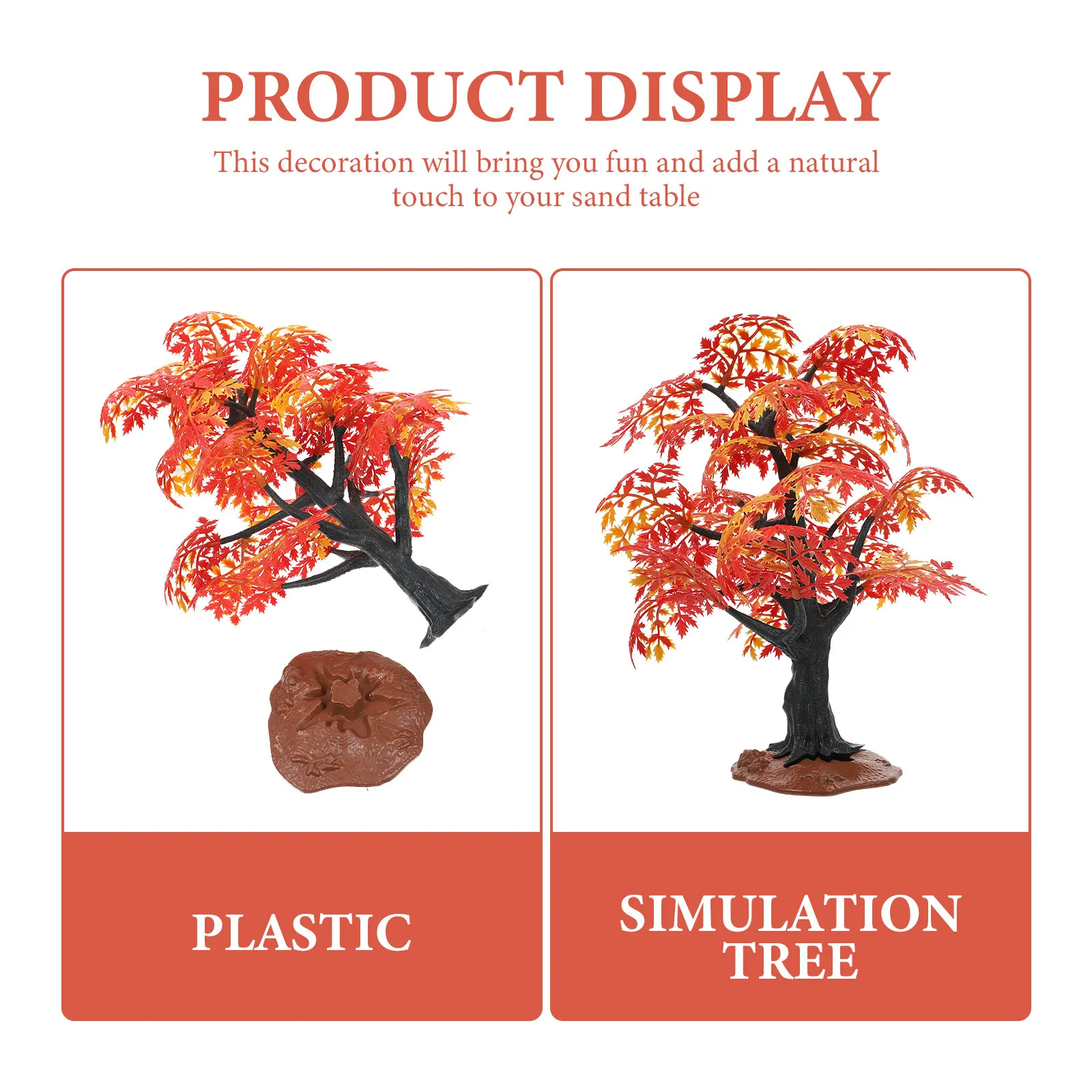 Maple Leaf Decoration Creative Tree Shaped Ornament Sand Table Micro Landscape DIY Garden Decor Maple Tree Ornament