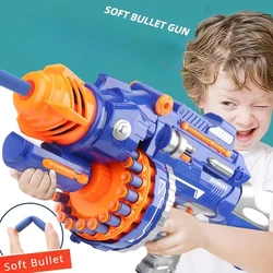 Proiettili morbidi automatici kit di pistole giocattolo in plastica pistola giocattolo pistola a lungo raggio Dart Blaster per bambini giocattoli per bambini regalo di compleanno