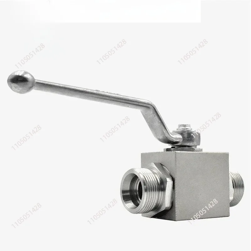

KHB series (BKH) external thread stainless steel 304 hydraulic high pressure ball valve KHB-08LR 10LR 12LR