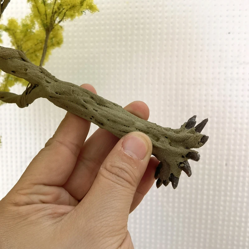 Modelo de árbol de Ginkgo de simulación, tronco de alambre de 10/15/23/28cm, mesa de arena, microárbol de paisaje, bricolaje, casa de muñecas, modelo de parque, decoración