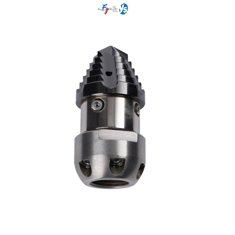 Premium 1/2 Inch Sewer Dredging Nozzle, Rotating High Pressure Water Jet Mouse Head for Pipeline Mine Drainage Cleaning