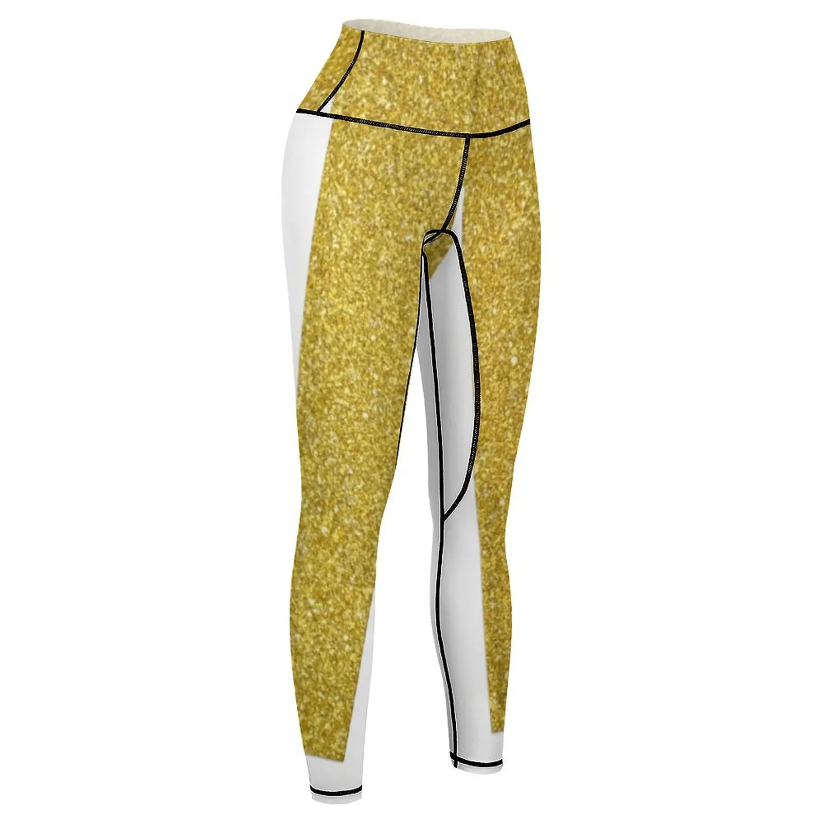 Gold Stardust Leggings Women sportwear sport legging sports shirts gym Womens Leggings