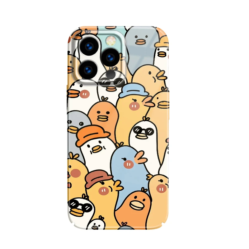 cute luxury phone case para aesthetic For iPhone 15 13 11 12 14 Pro Max XS X XR plus Cute Cartoon Acrylic Hard Mobile Phone Case