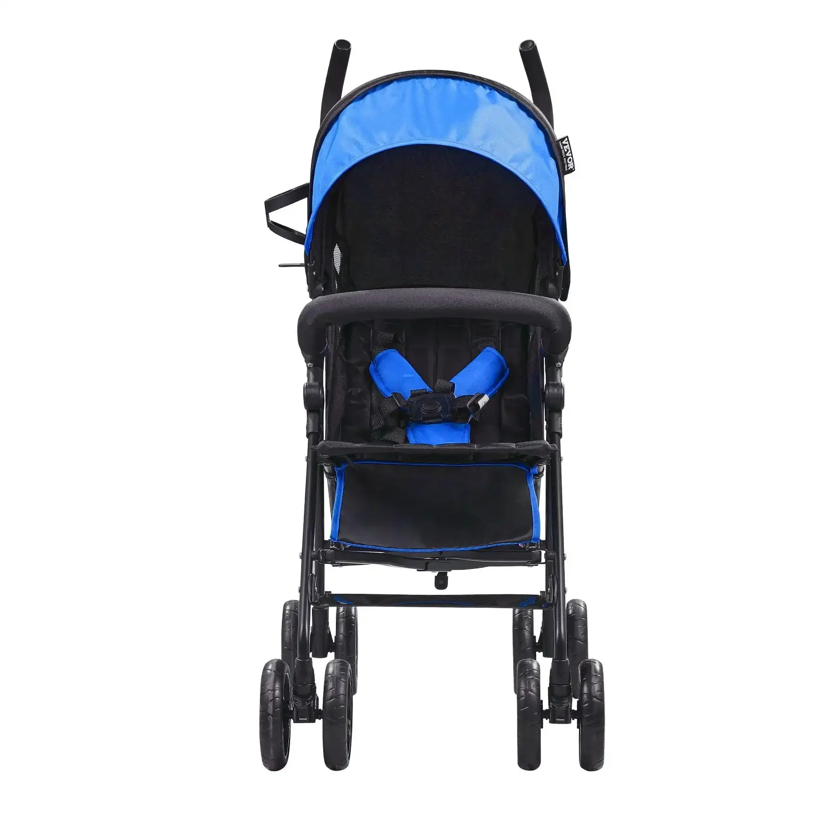 

Lightweight Stroller - Compact, Easy Fold, Adjustable Backrest, Black & Blue