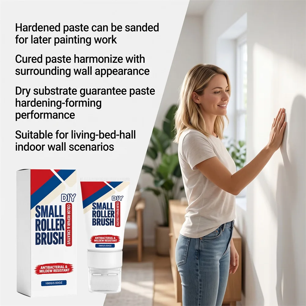 100g Waterproof Wall Repair Pastes,Interior Wall Patch Paste,Wall Mending Agents,Quickly Smoothes Away Cracks Cover Wall Stains