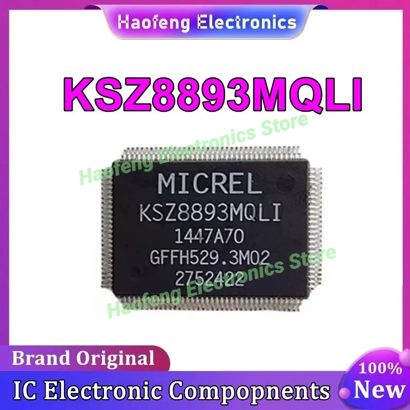 KSZ8893MQLI SWITCH 10/100 128PQFP Ethernet controller chip in stock
