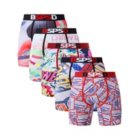 5Pcs Men Underwear Boxers Sexy Breathable Mens Boxershorts Trunks Plus Size Man Swimming Underpants Men's Panties Boxers Briefs