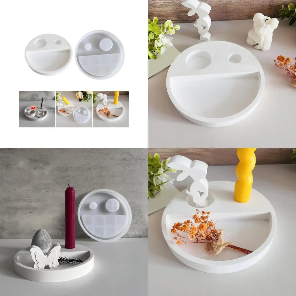

Reusable Round Sturdy Silicone Mould Home Accessory Decoration for Customes Creation Perfect for Gifts