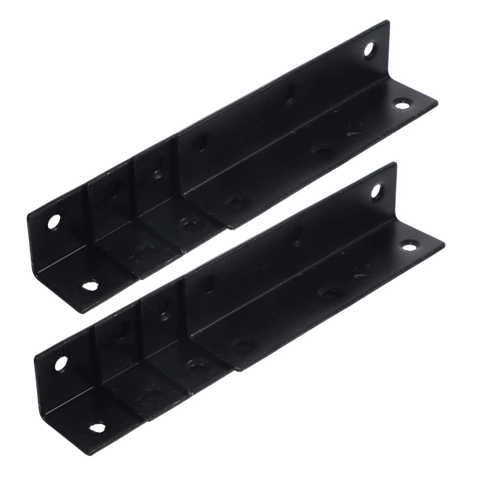 8 Pcs Furniture Corner Braces Black Stainless Steel Brackets Heavy Duty Dining Table Repair Cabinet Angle