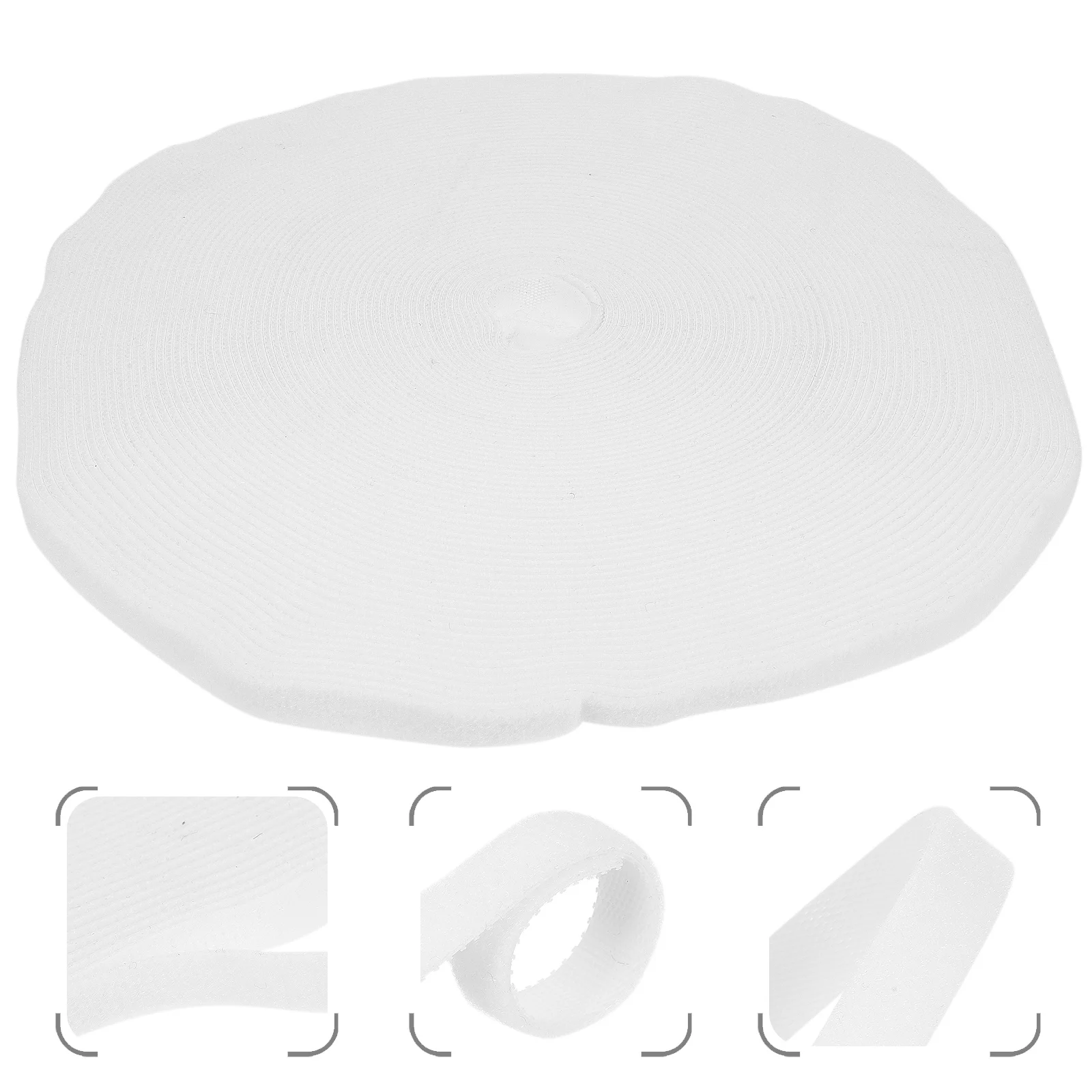 

1 Roll Cable Organizer Self Adhesive Hook and Loop Cord Strip Tie Flexible Multipurpose Cable Management Strap for Outdoor Home