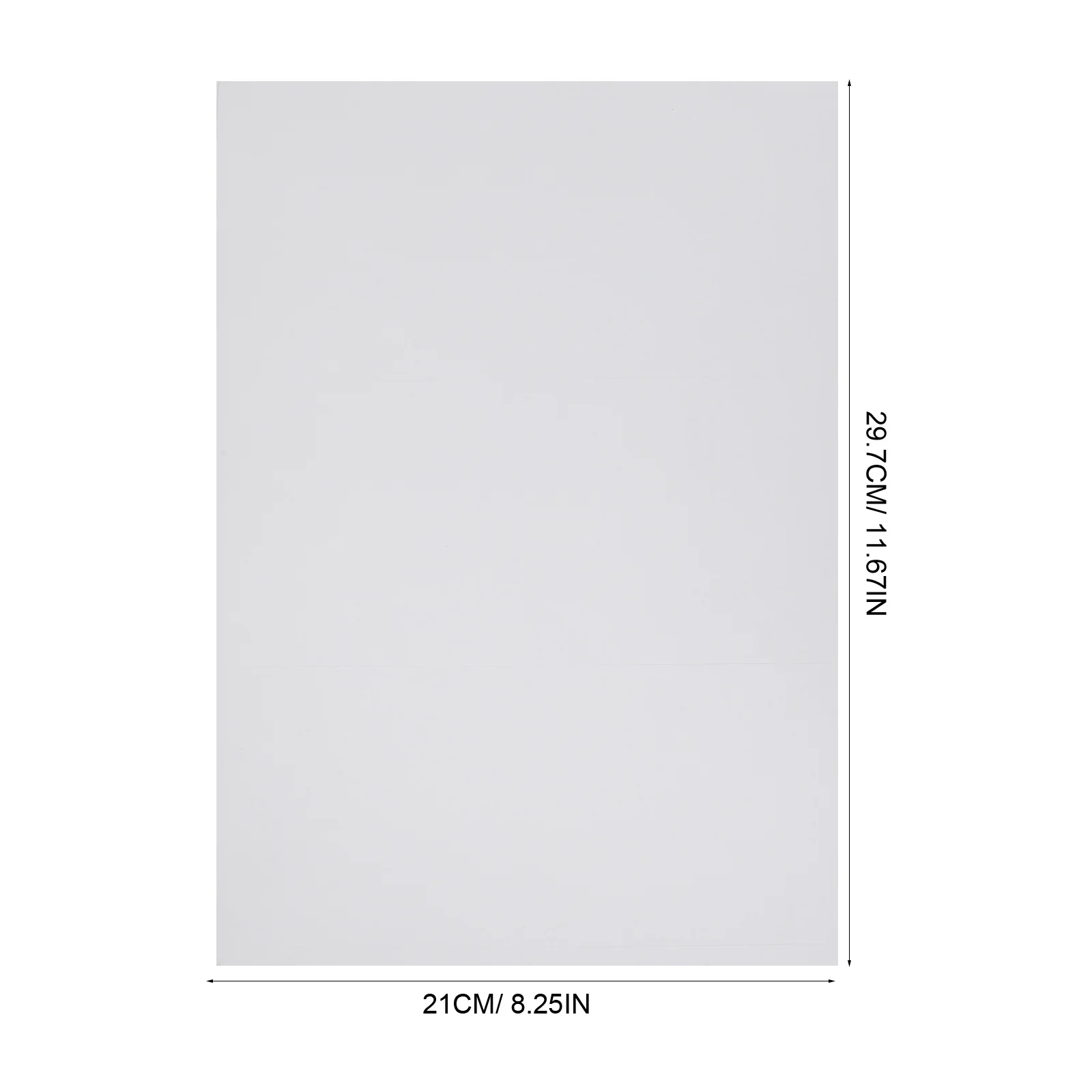 100 Sheets A4 Size Printable Sticker Paper Matte Finish Self Adhesive Labels for Printer Full Sheet Decals for Shipping and