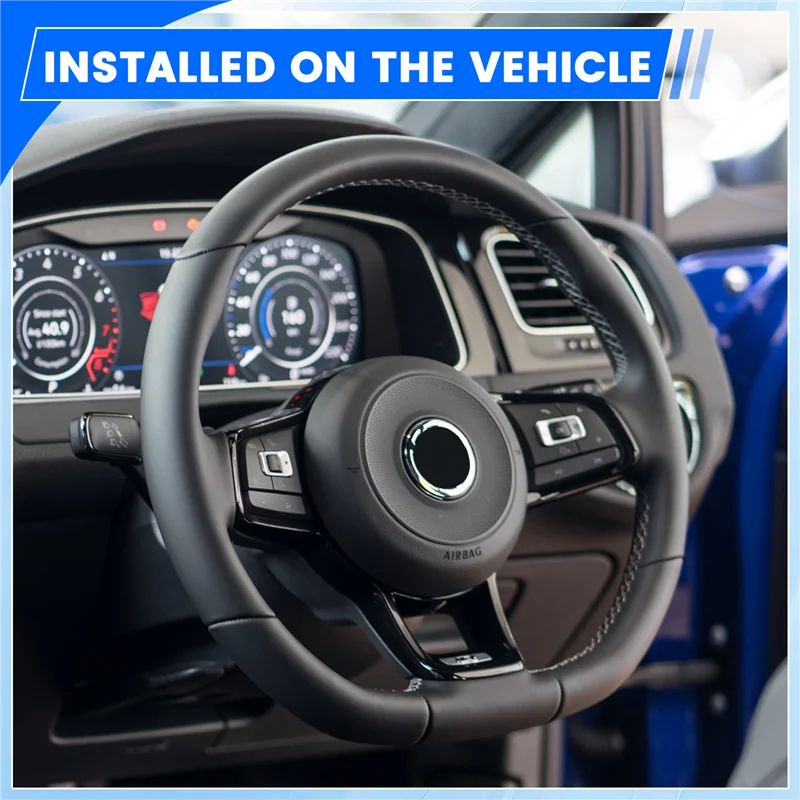 

A03Z-Forged Pattern Steering Wheel Decorative Frame Rline Button Frame For VW Golf 7 MK7 Passat B8 Tiguan MK2